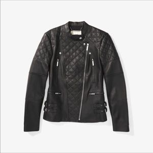 Michael Kors Leather Jacket Motorcycle style